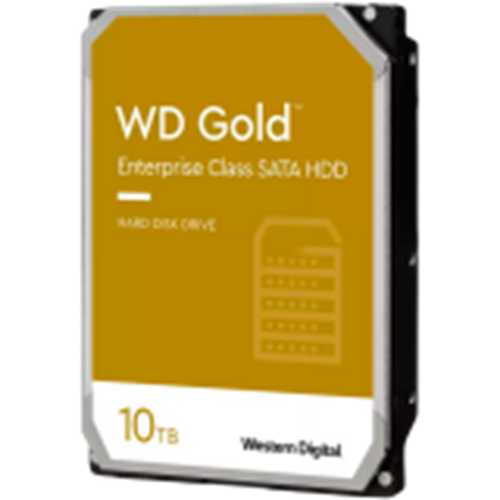 Изображение HDD|WESTERN DIGITAL|Gold|10TB|SATA 3.0|256 MB|7200 rpm|3,5"|WD103KRYZ