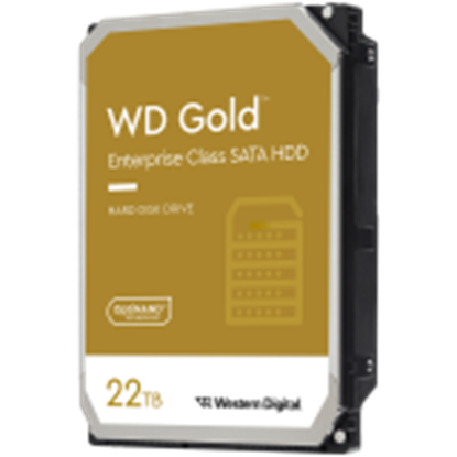 Attēls no HDD|WESTERN DIGITAL|Gold|22TB|SATA|512 MB|7200 rpm|3,5"|WD221KRYZ