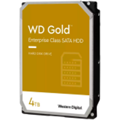 Attēls no HDD|WESTERN DIGITAL|Gold|4TB|SATA 3.0|256 MB|7200 rpm|3,5"|WD4004FRYZ