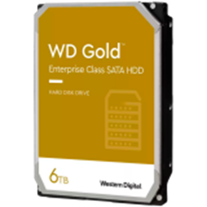 Attēls no HDD|WESTERN DIGITAL|Gold|6TB|SATA 3.0|256 MB|7200 rpm|3,5"|WD6004FRYZ