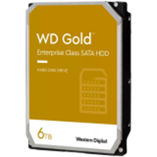 Picture of HDD|WESTERN DIGITAL|Gold|6TB|SATA 3.0|256 MB|7200 rpm|3,5"|WD6004FRYZ