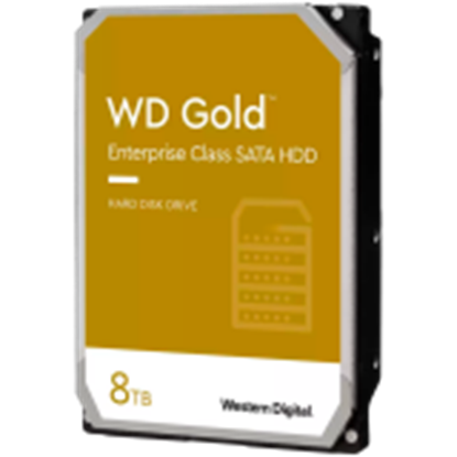 Attēls no HDD|WESTERN DIGITAL|Gold|8TB|256 MB|7200 rpm|3,5"|WD8005FRYZ