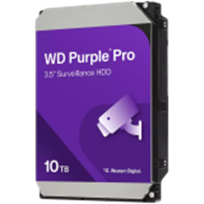 Attēls no HDD|WESTERN DIGITAL|Purple Pro|10TB|SATA 3.0|512 MB|7200 rpm|3,5"|WD102PURP