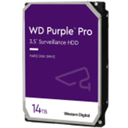 Attēls no HDD|WESTERN DIGITAL|Purple|14TB|SATA|512 MB|7200 rpm|3,5"|WD142PURP