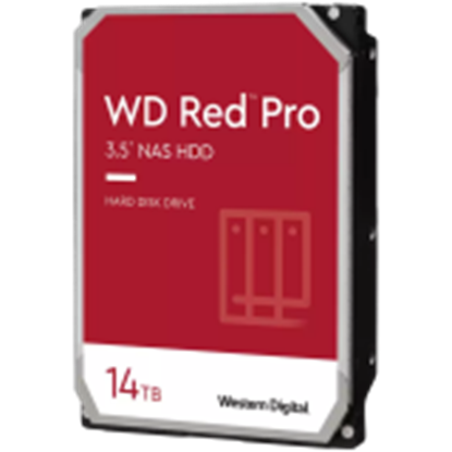 Attēls no HDD|WESTERN DIGITAL|Red Pro|14TB|SATA|512 MB|7200 rpm|3,5"|WD142KFGX
