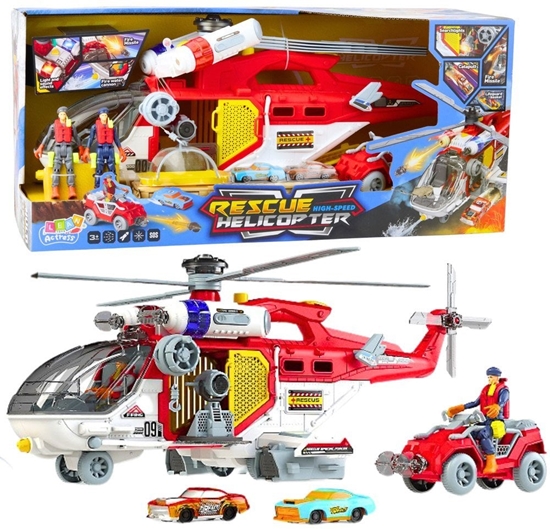 Picture of Helikopter Ratunkowy Wielofunkcyjny Akcesoria Zestaw wiata Dwiki LEAN Toys