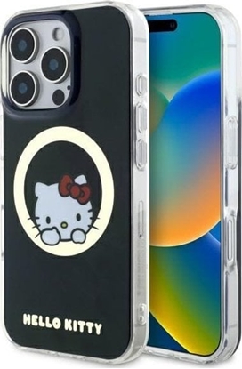 Picture of Hello Kitty Hello Kitty HKHMP16LHSWKK iPhone 16 Pro 6.3" black/black hardcase IML Sweet Kitty Magsafe