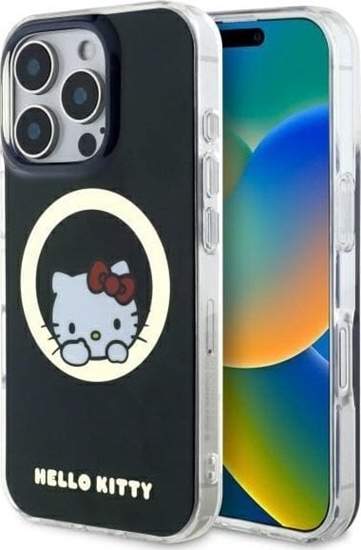 Изображение Hello Kitty Hello Kitty HKHMP16LHSWKK iPhone 16 Pro 6.3" black/black hardcase IML Sweet Kitty Magsafe