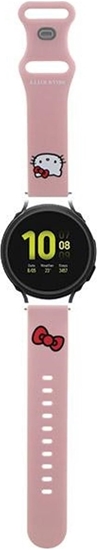 Picture of HelloKitty Hello Kitty Pasek Uniwersalny HKUWMSCHBLP Silicone Kitty Head róowy/pink strap 20mm