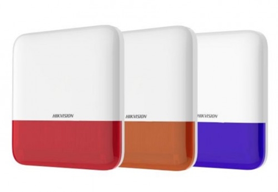 Picture of Hikvision | Bezvadu āra sirēna - 90-110dB- Statusa indikācija, IP65 (Blue, Red, Orange)