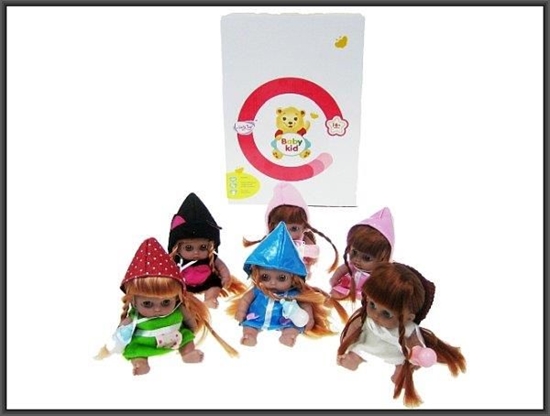 Изображение Hipo Mini Laleczki z dwikiem 13cm w czapeczkach (12085)