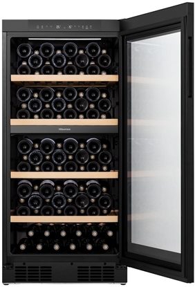 Изображение Hisense  108 pudeles  augstums 127 cm  melna - Vina skapis