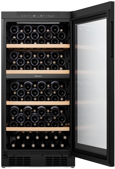 Изображение Hisense  108 pudeles  augstums 127 cm  melna - Vina skapis