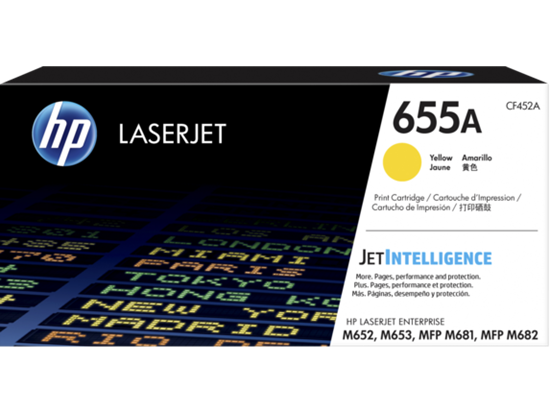 Picture of HP 655A Yellow Original LaserJet Toner Cartridge