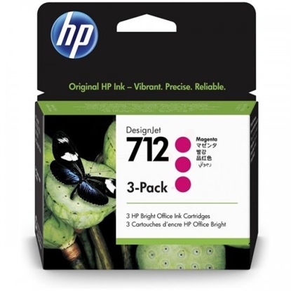 Изображение HP 712 3-pack 29-ml Magenta DesignJet Ink Cartridge
