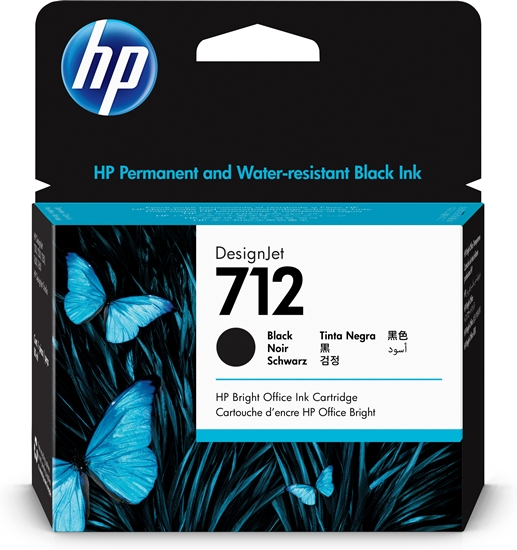 Изображение HP 712 80-ml Black DesignJet Ink Cartridge