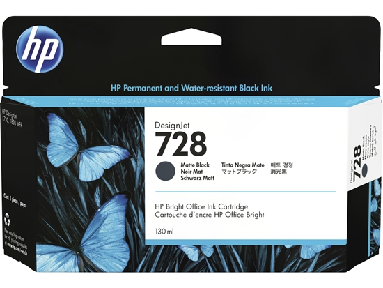 Picture of HP 728 130-ml Matte Black DesignJet Ink Cartridge