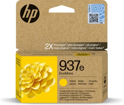 Изображение HP EvoMore 4S6W8NE ink cartridge yellow No. 937e