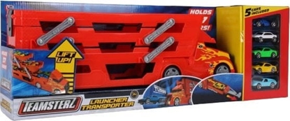 Изображение HTI PROMO Auto pojazd Transporter z 5 autkami wycigowymi laweta TEAMSTERZ 1416669 p3