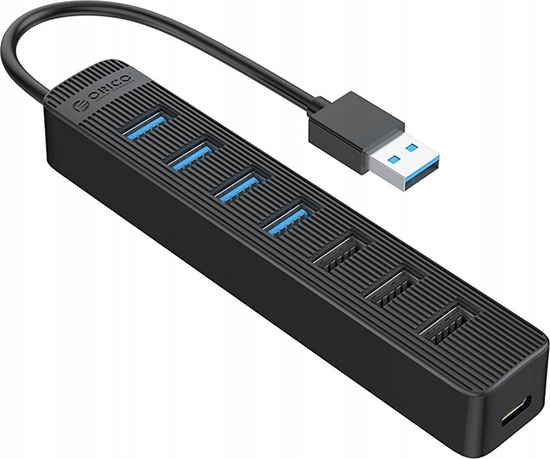 Picture of Orico Orico TWU32-4A USB-A 3.1 hub / 1x USB-A 3.1 + 3x USB-A 2.0 + USB-C 5V/3A - black
