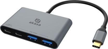 Picture of HUB USB Akasa AKASA Hub USB-C na 2x Typ-C + 2x Typ-A USB 3.2