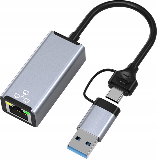 Picture of HUB USB Bounn Adapter USB/TYPE C Ethernet 1000Mbps