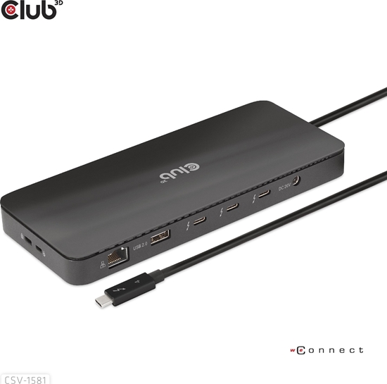 Picture of HUB USB Club 3D Club3D Thunderbolt4 11-in-1 HUB > 3xThunderbolt/3xUSB  St/Bu retail