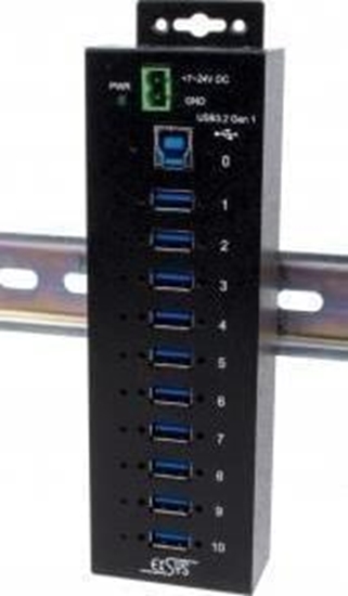 Изображение HUB USB Exsys USB 3.2 HUB 10-Port