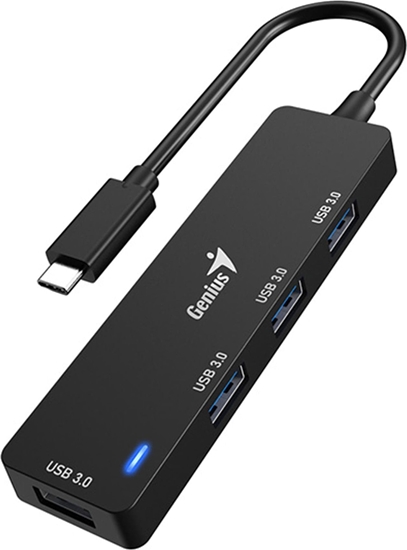Picture of HUB USB Genius USB (3.0) hub 4-port, UH-400, czarny, Genius