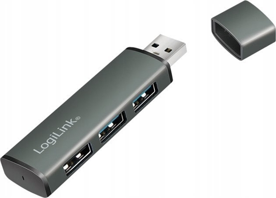 Изображение Logilink USB 3.2 HUB 3-port, Gen2 mit Aluminiumgehäuse