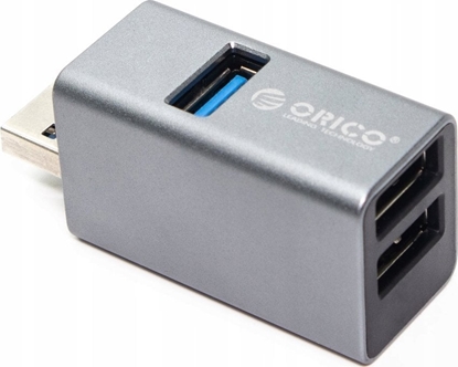 Picture of HUB USB Orico 3x USB-A 2.0 3.1 Gen1 (MINI-U32L-GY-BP)