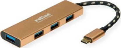 Attēls no Roline GOLD USB 3.2 Gen 1 Hub, 4 Ports, Type C connection cable