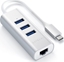 Изображение HUB USB Satechi 1x RJ-45  + 3x USB-A 3.0 (ST-TC2N1USB31AS)