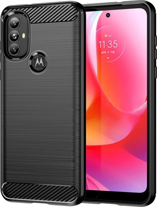 Attēls no Hurtel Carbon Case elastyczne etui pokrowiec Motorola Moto G Power 2022 czarny