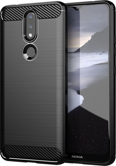 Picture of Hurtel Carbon Case elastyczne etui pokrowiec Nokia 2.4 czarny