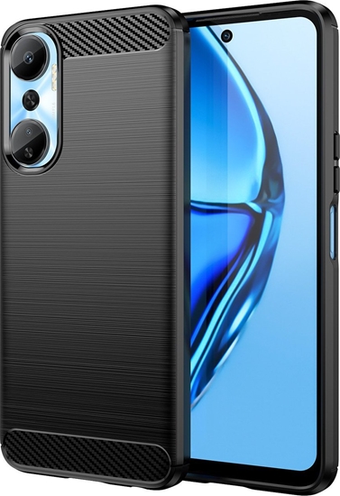 Picture of Hurtel Carbon Case etui do Infinix Hot 20 elastyczny silikonowy karbonowy pokrowiec czarne