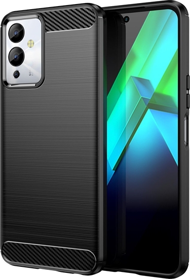 Picture of Hurtel Carbon Case etui do Infinix Note 12i elastyczny silikonowy karbonowy pokrowiec czarne