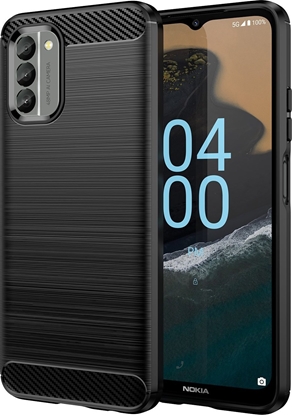Attēls no Hurtel Carbon Case etui Nokia G400 elastyczny silikonowy karbonowy pokrowiec czarne