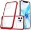 Picture of Hurtel Clear 3in1 etui do iPhone 11 Pro Max elowy pokrowiec z ramk czerwony