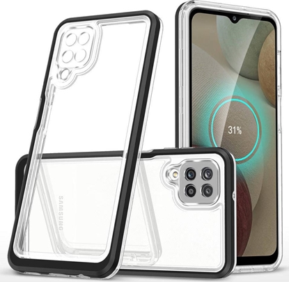 Attēls no Hurtel Clear 3in1 etui do Samsung Galaxy A22 4G elowy pokrowiec z ramk czarny