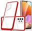 Изображение Hurtel Clear 3in1 etui do Samsung Galaxy A32 5G elowy pokrowiec z ramk czerwony