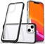 Attēls no Hurtel Clear 3in1 etui iPhone 14 silikonowy pokrowiec z ramk czarne