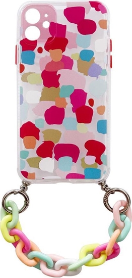 Picture of Hurtel Color Chain Case elowe elastyczne etui z acuchem acuszkiem zawieszk do iPhone 13 Pro wielokolorowy (2)