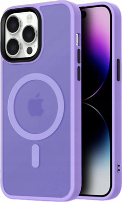 Attēls no Hurtel Etui Magnetic Collection MagSafe na iPhone 16 Pro Max - fioletowe