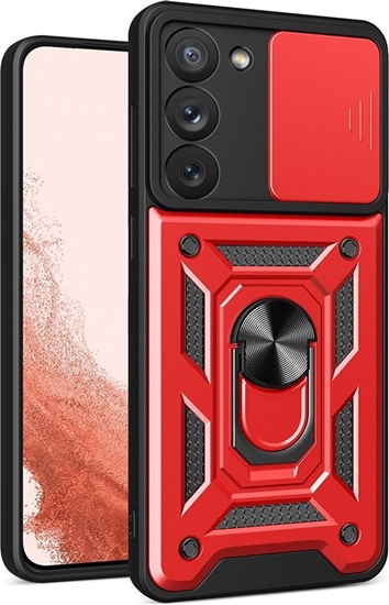 Picture of Hurtel Hybrid Armor Camshield etui do Samsung Galaxy S23+ pancerny pokrowiec z oson na aparat czerwone