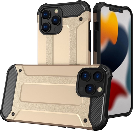 Изображение Hurtel Hybrid Armor pancerne hybrydowe etui pokrowiec iPhone 13 Pro Max zoty