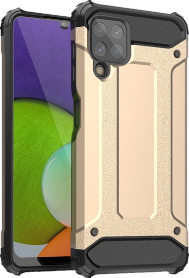 Picture of Hurtel Hybrid Armor pancerne hybrydowe etui pokrowiec Samsung Galaxy A22 4G zoty