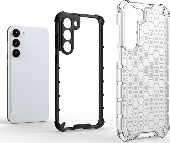 Picture of Hurtel Honeycomb etui do Samsung Galaxy S23+ pancerny hybrydowy pokrowiec przezroczyste