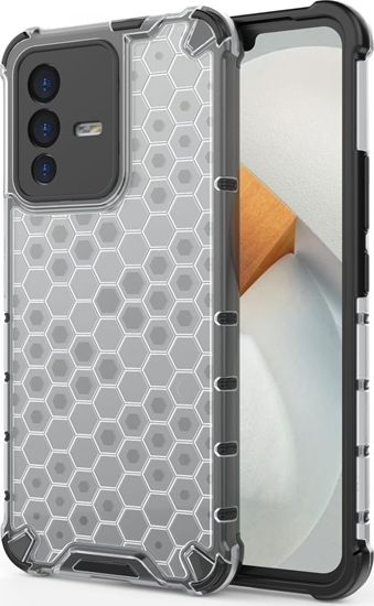 Picture of Hurtel Honeycomb etui pancerny pokrowiec z elow ramk Vivo V23 5G przezroczysty