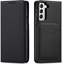 Attēls no Hurtel Magnet Card Case etui do Samsung Galaxy S22+ (S22 Plus) pokrowiec portfel na karty kart podstawka czarny